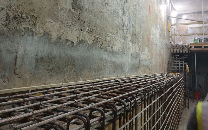 Photo of foundation repairs project